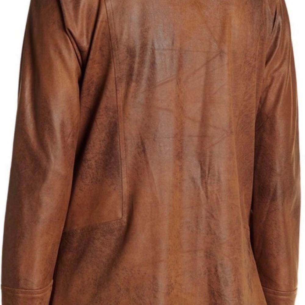 Insight Faux Suede Jacket Tobacco Brown Size 12 - Picture 2 of 10